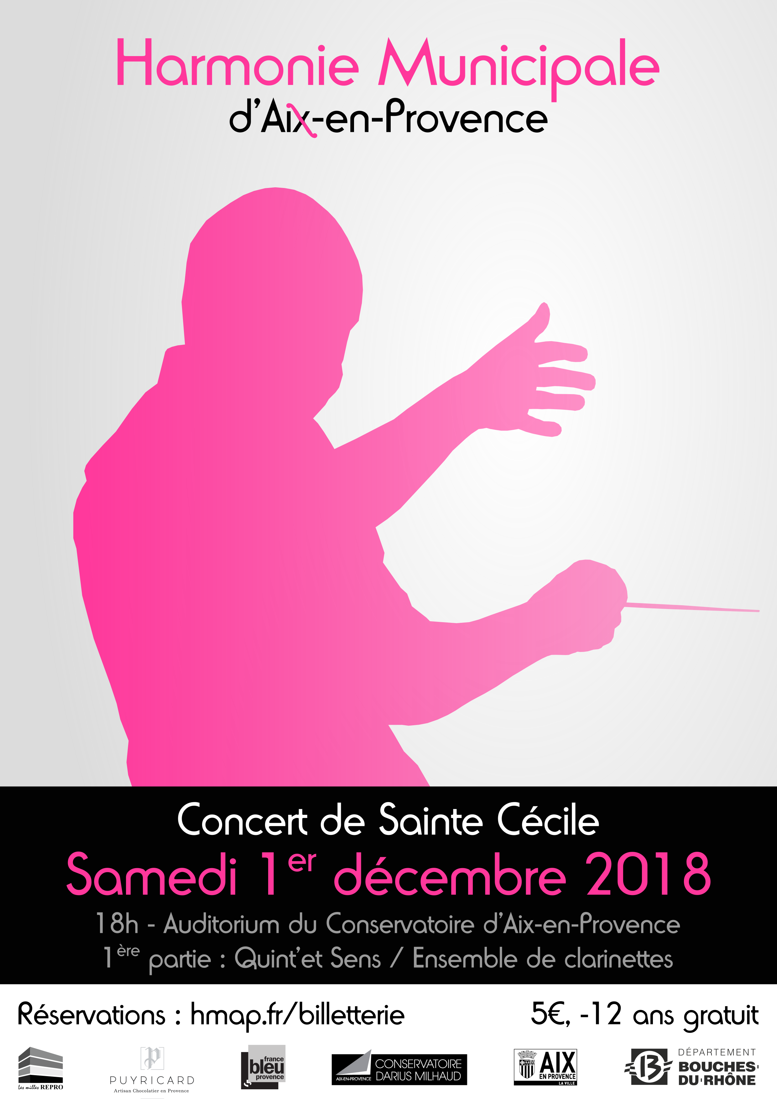 Affiche HMAP Sainte Cécile 1er décembre 2018