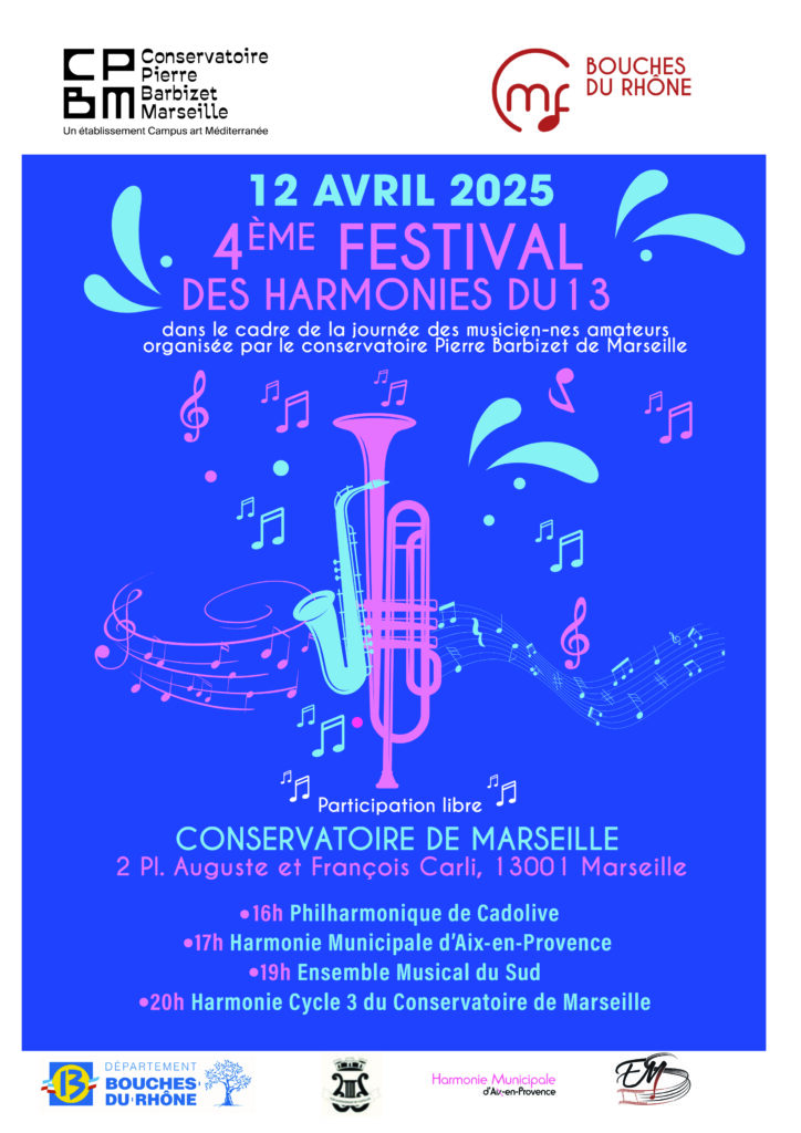 Programme festival des harmonies de la CMF 13 de 2025