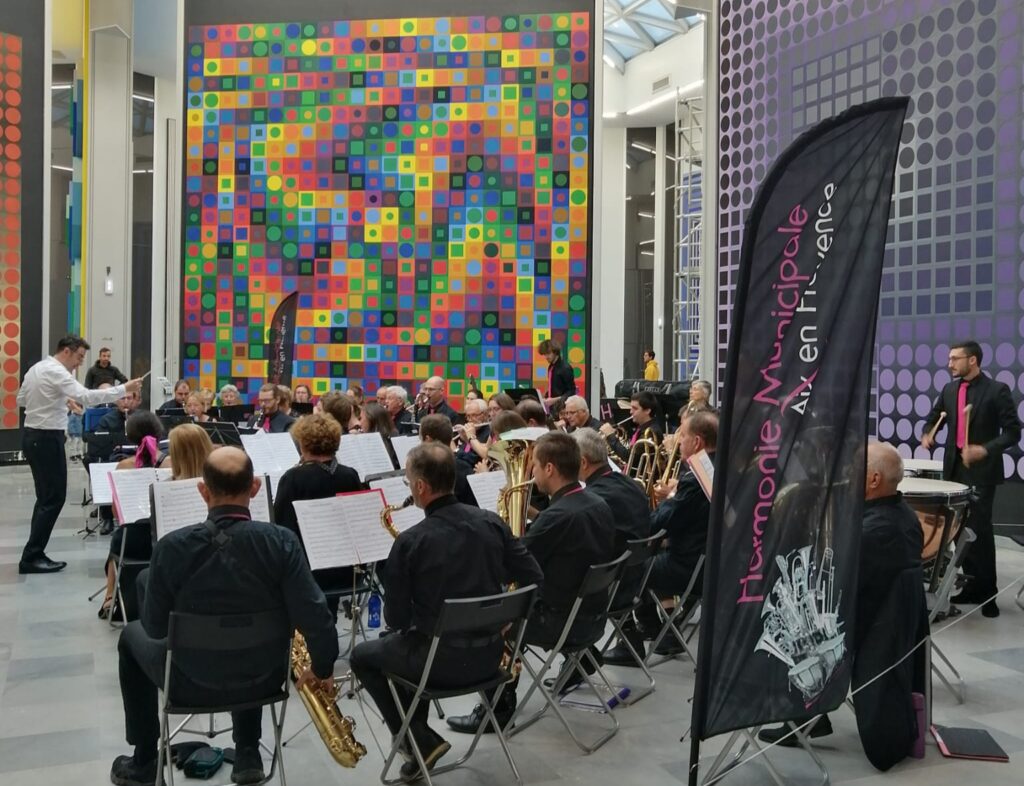 Vue d'orchestre du concert à la Fondation Vasarely en 2023
